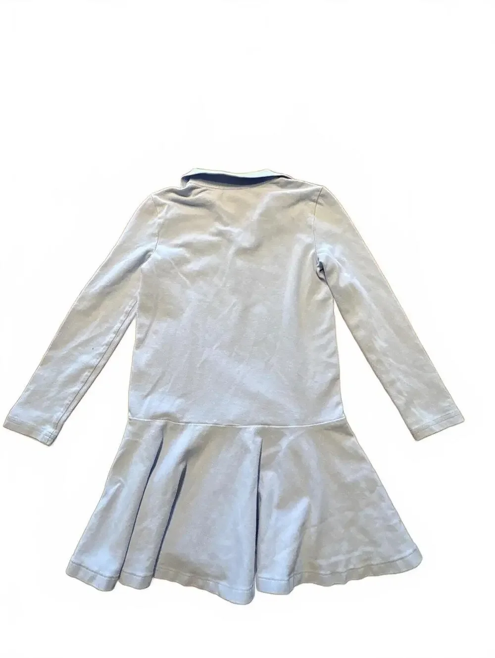 Polo Ralph Lauren Light Blue Long Sleeve Dress for Kids Size 6 Girls Childrens